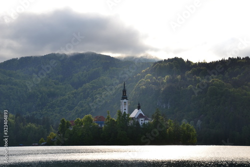 Various beauties of lake Bled