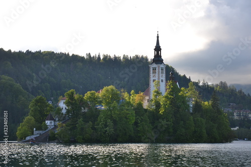 Various beauties of lake Bled