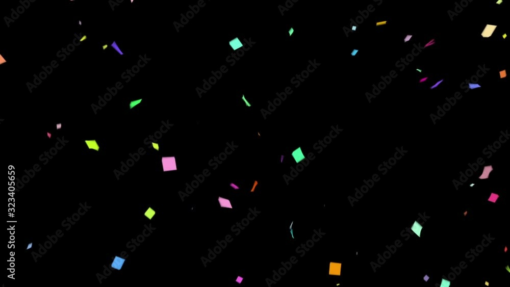 Falling Confetti Loop Animations / with Alpha Matte Channel. Falling Confetti Loop Animations / with Alpha Matte Channel.