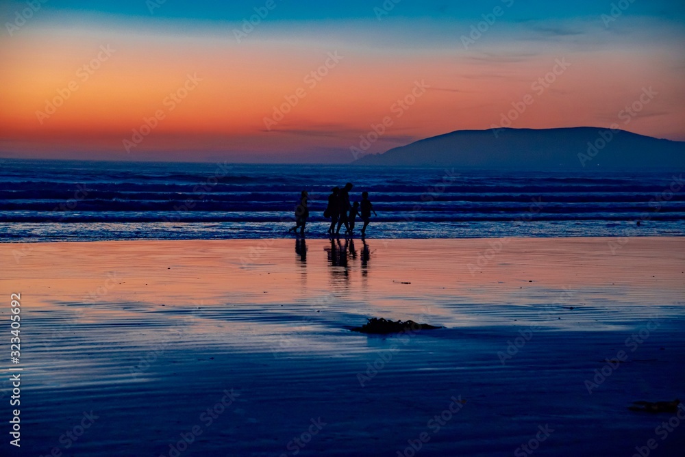 sunset of Pismo Beach California