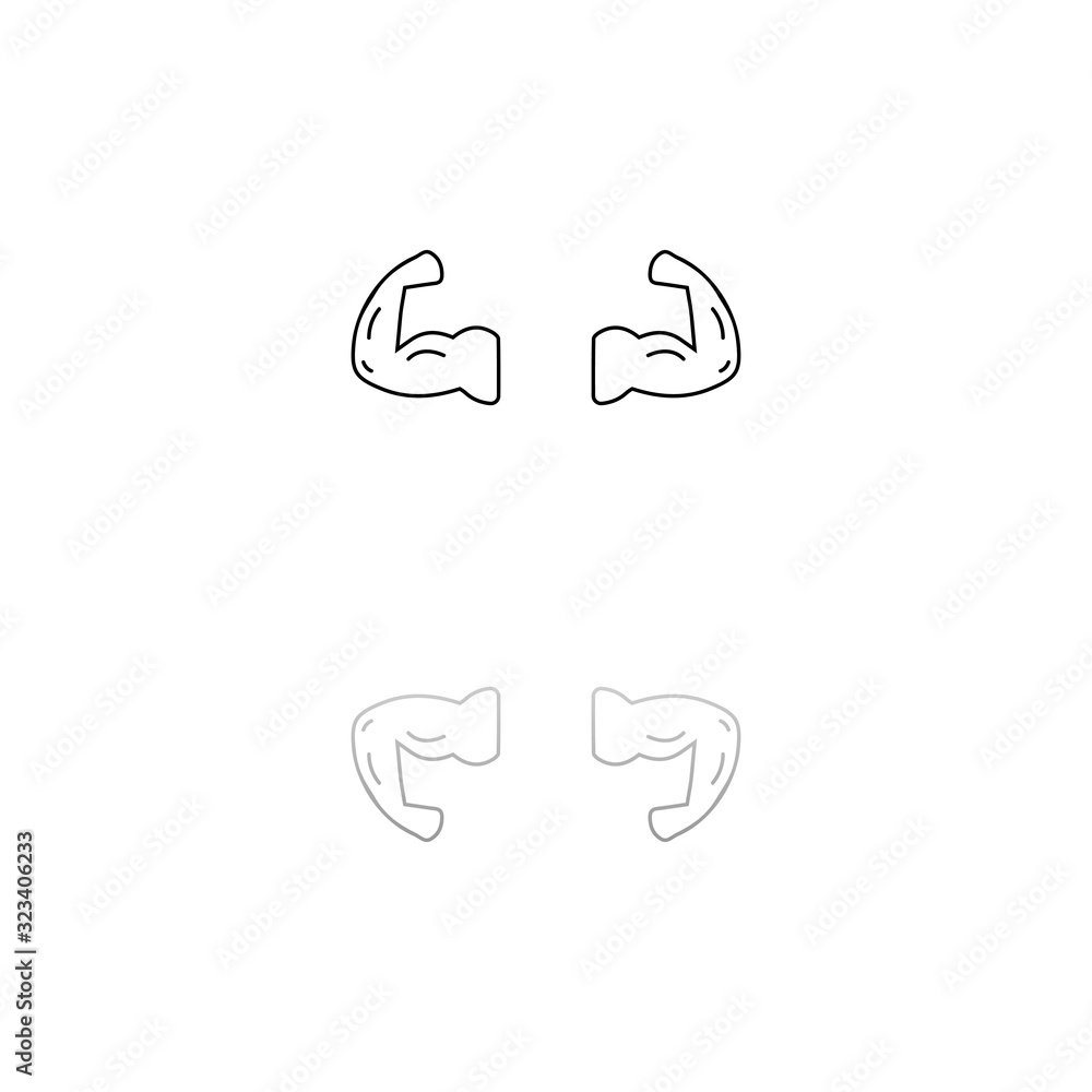 Obraz premium Gym icon flat