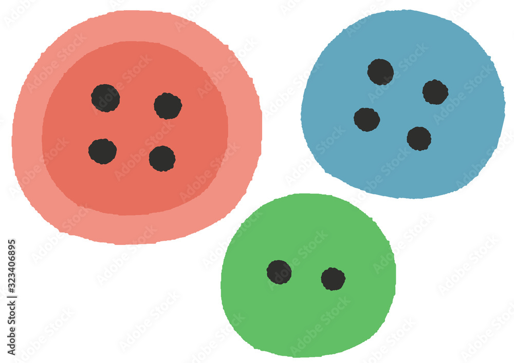 Obraz premium ボタン 裁縫 手芸