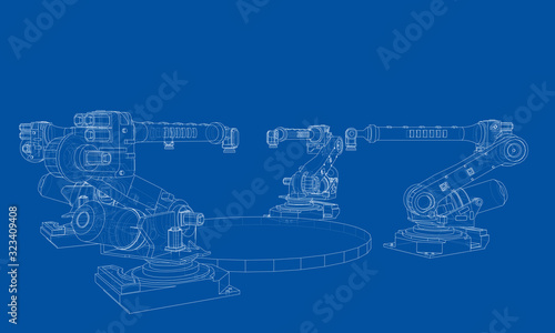 A industral robots manipulators