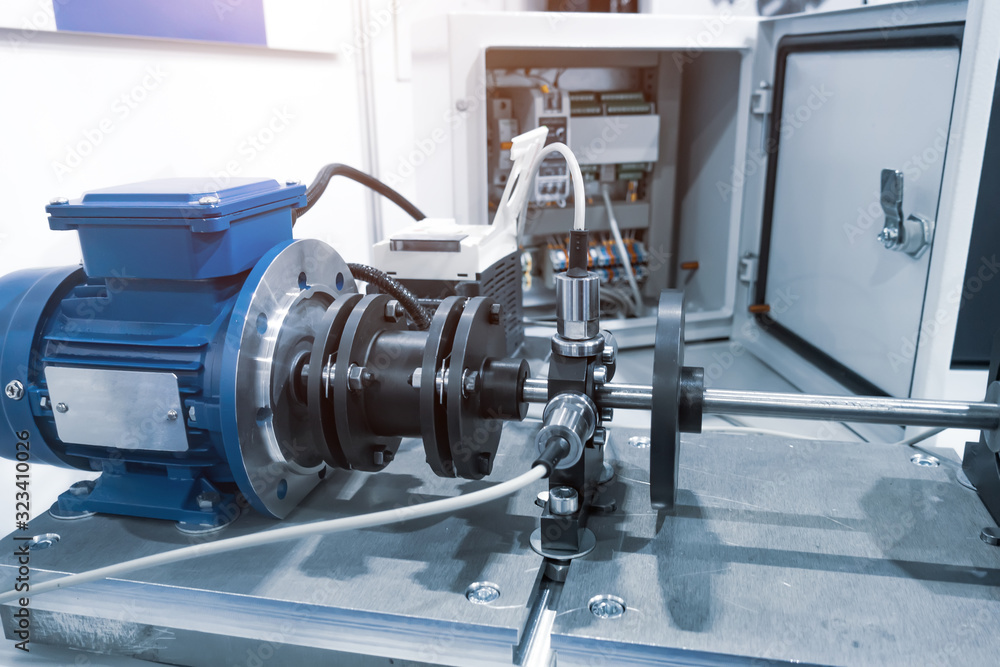 Balancing machines. Flexible plate coupling Stock Photo Adobe Stock