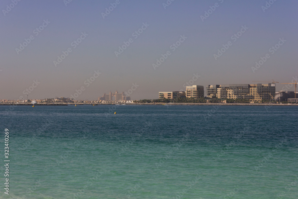 Dubai Marina with Atlantis Hotel in the background