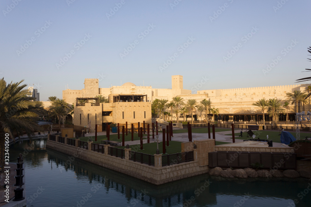 Day view of Madinat Jumeirah souk in Dubai