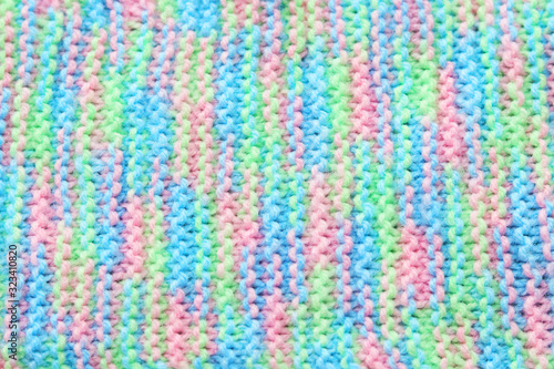 Knitted beautiful colored wool background. Texture background