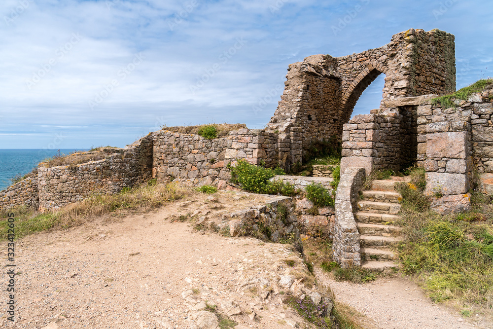 Grosnez Castle ruins, Jersey, Vereinigtes Königreich