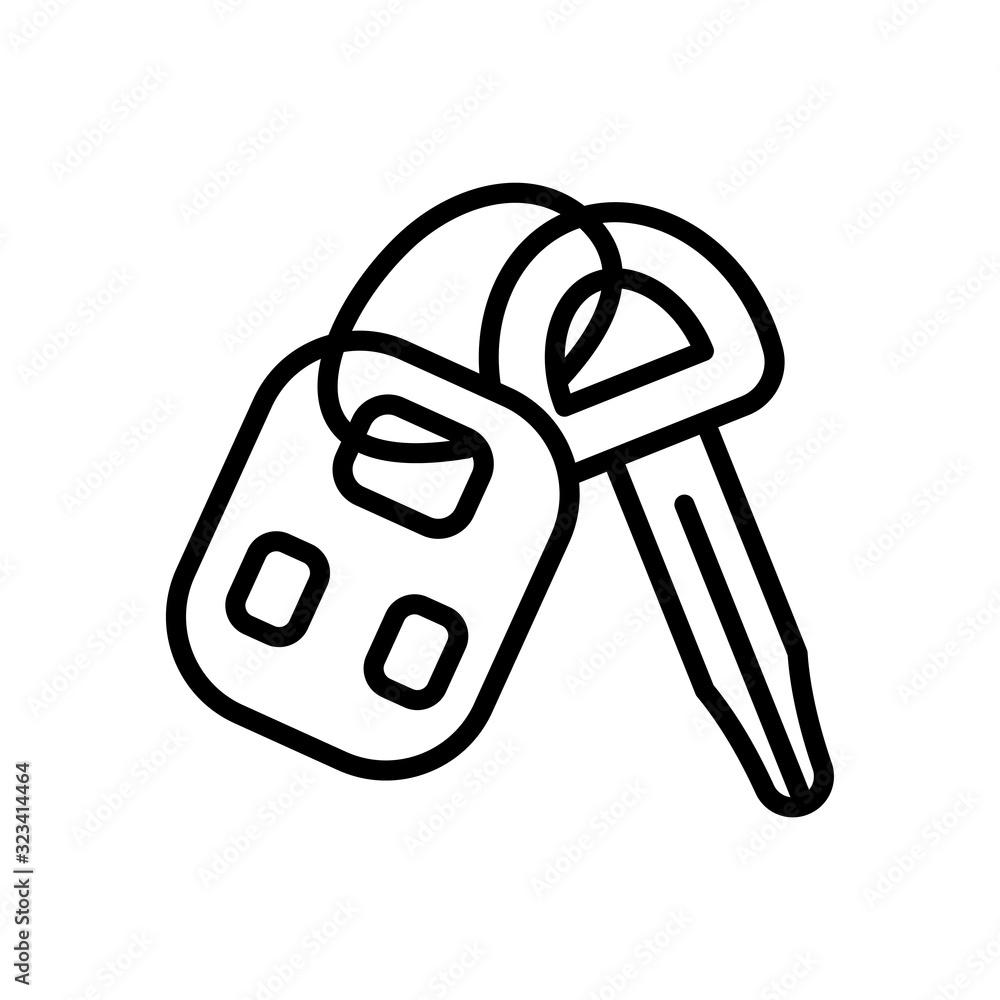 CAR KEY icon design, flat style icon collection CAR KEY icon design, flat style icon collection