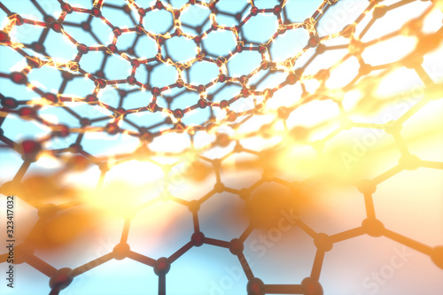 Photos Cells and biological chain,molecules and abstract conception,3d rendering
