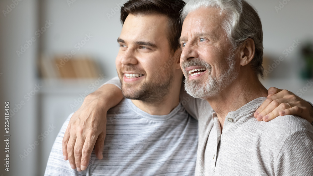 Dreamy positive two male generations family planning future. Dreamy positive two male generations family planning future.