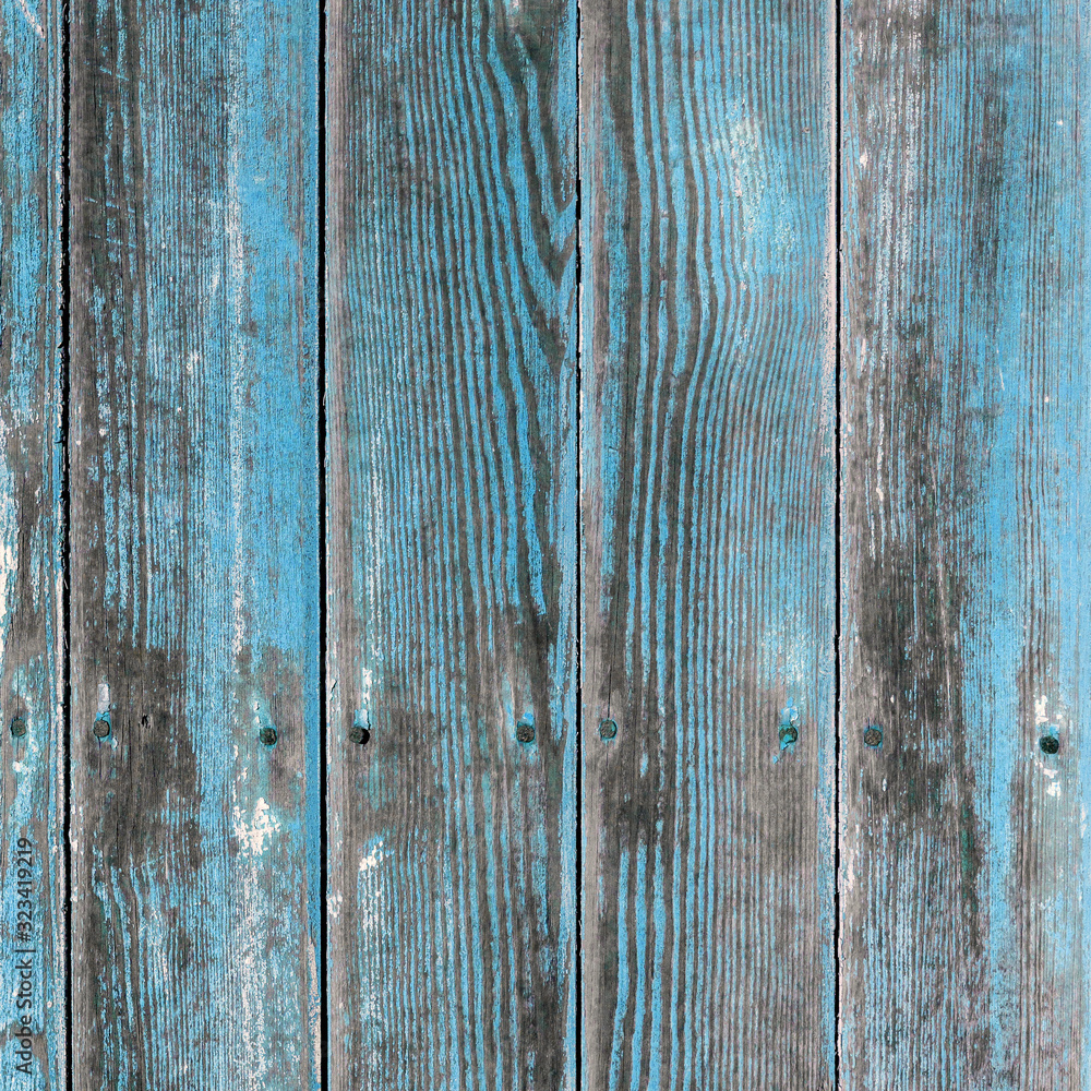 Old blue painted board with natural patterns Old blue painted board with natural patterns