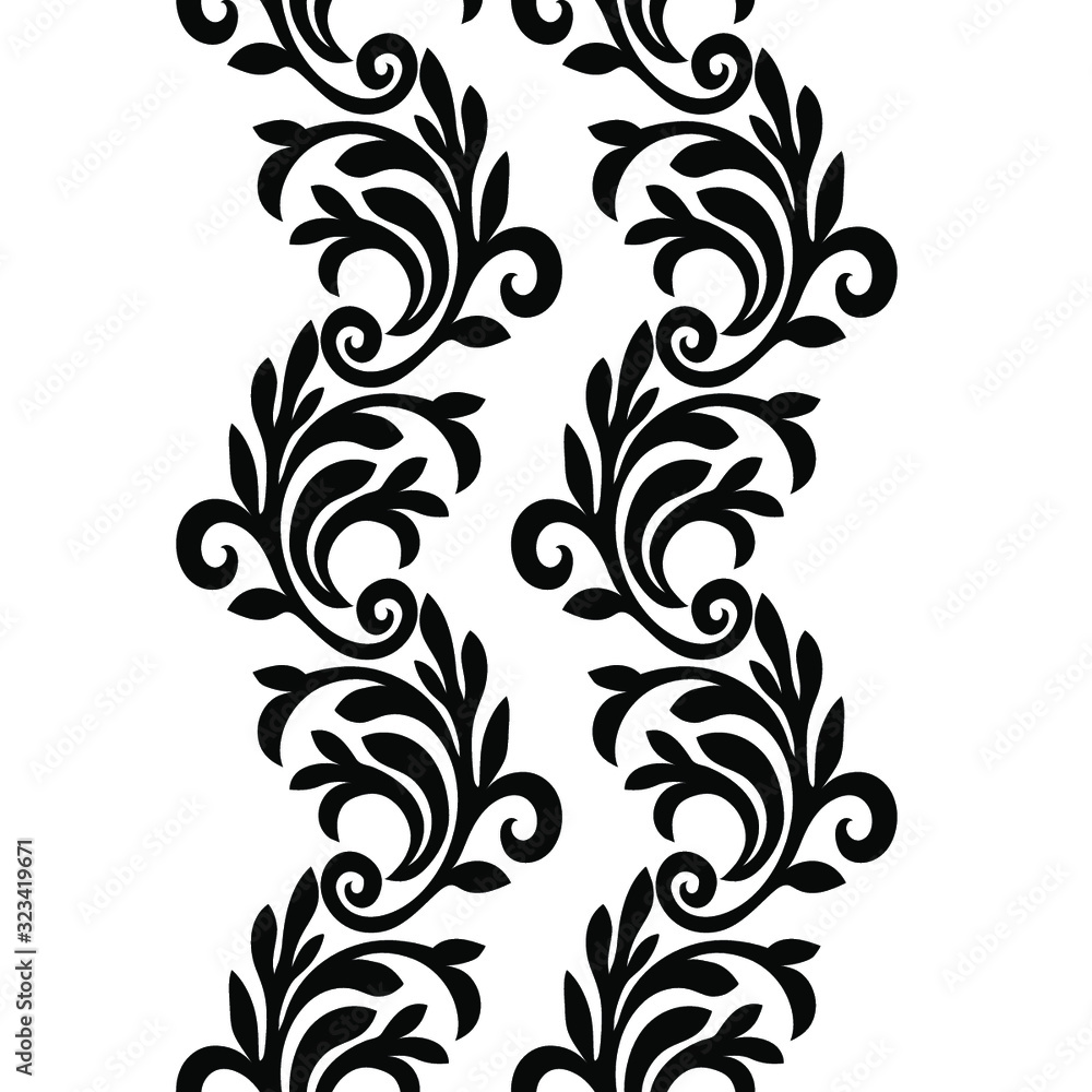 Oriental vector damask patterns for greeting cards and wedding invitations. Oriental vector damask patterns for greeting cards and wedding invitations.