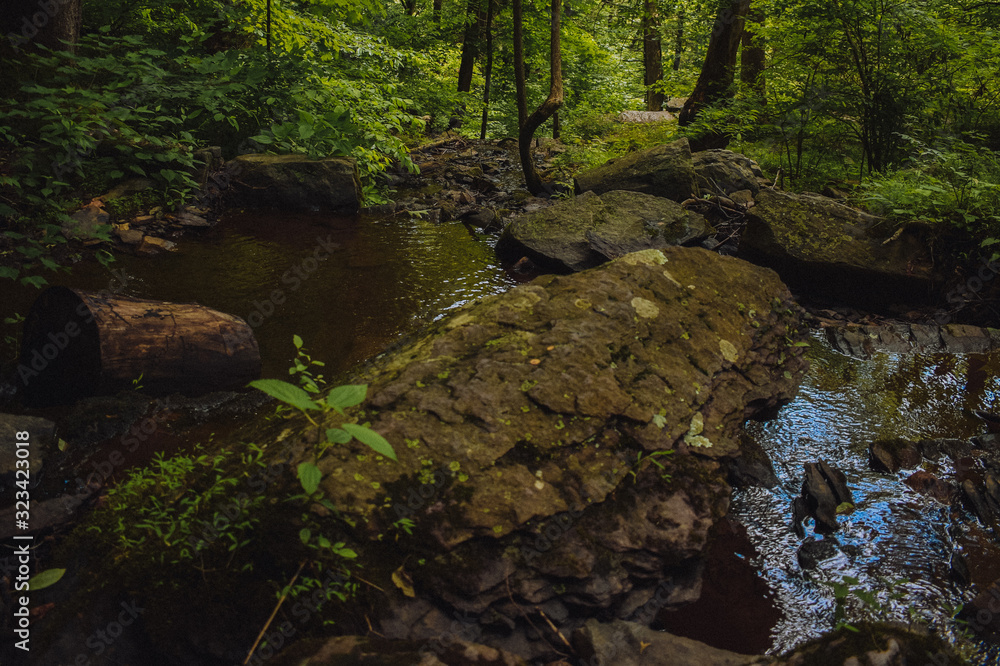 A Shot of a Warm Landscape With Two Small Bodies of Water A Shot of a Warm Landscape With Two Small Bodies of Water