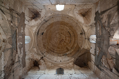 Interior of Bibi-Khanym Mosque in Samarkand, Uzbekistan. photo