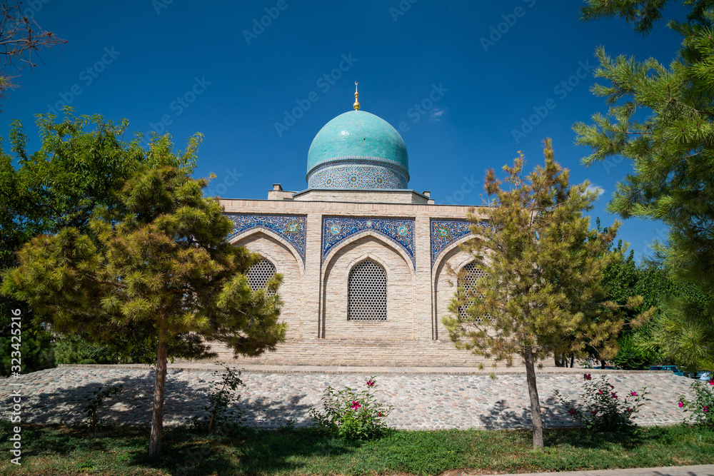 The architectural complex Khazrati Imam, the top Tashkent historic Islamic site consisting of multiple mosques and memorials
