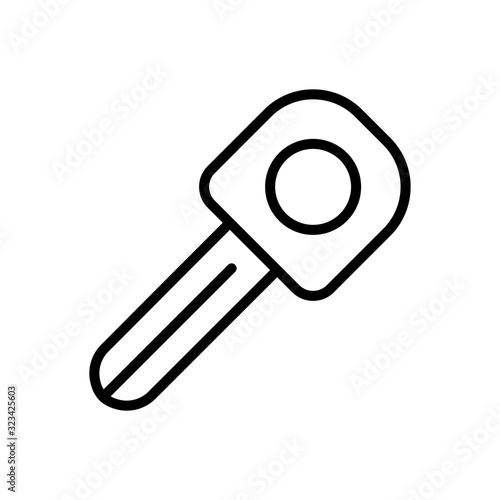 motorcycle lock icon collection, trendy style