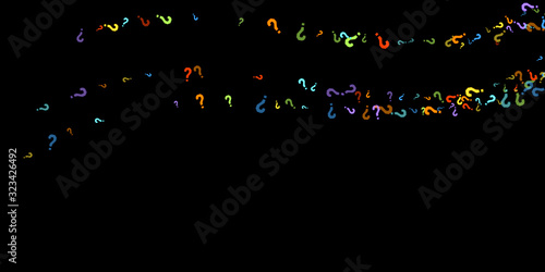 Question marks Quiz, doubt poll query public poll.
