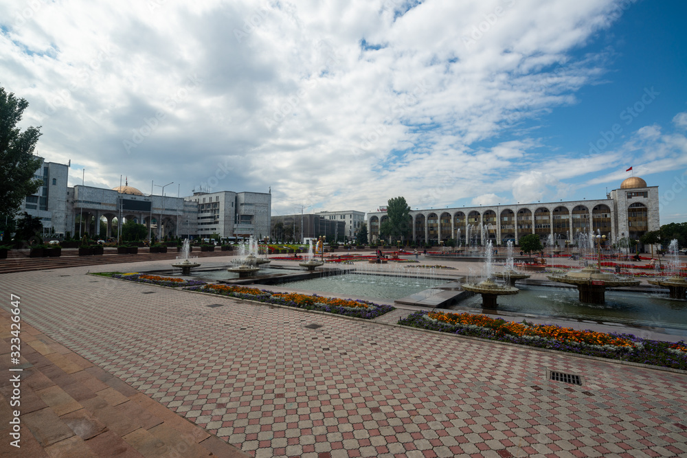 Ala Too Square in Bishkek, Kyrgyzstan Ala Too Square in Bishkek, Kyrgyzstan