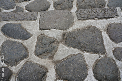 stone wall pavement background