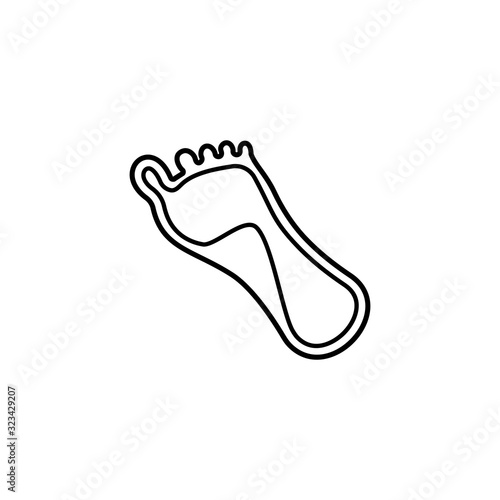 Adhesive feet orthopedic insoles icon. Simple line, outline vector elements of traumatology icons for ui and ux, website or mobile application