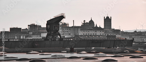 Der Industrie Hafen in Neuss - Panorama Neuss photo