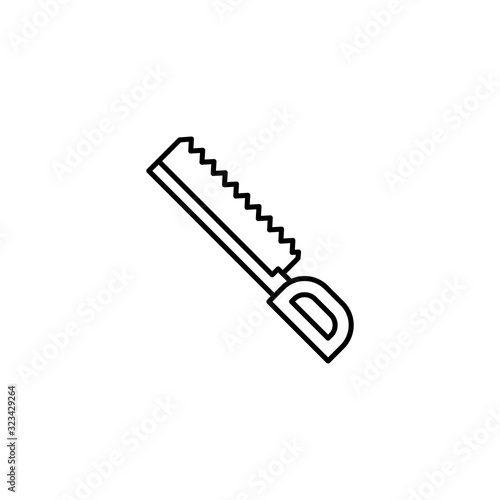 Blade cutting surgical saw icon. Simple line, outline vector elements of traumatology icons for ui and ux, website or mobile application