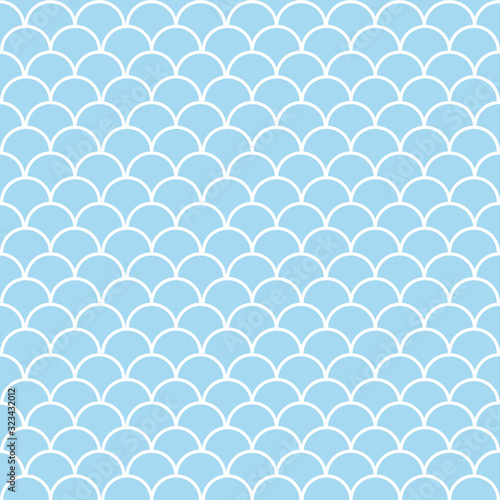 Fish scales seamless pattern background.