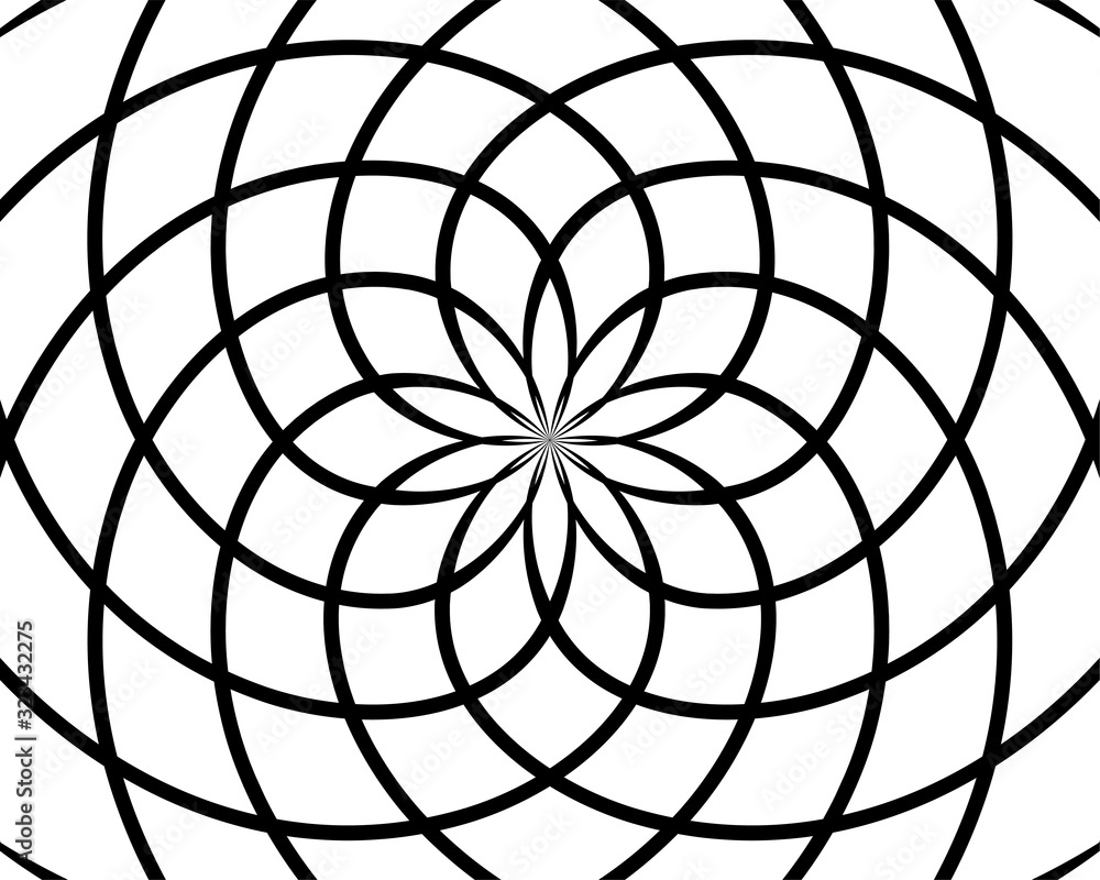 Obraz premium Abstract background vector. Black and white pattern. Ornament template for print page poster, web design element.