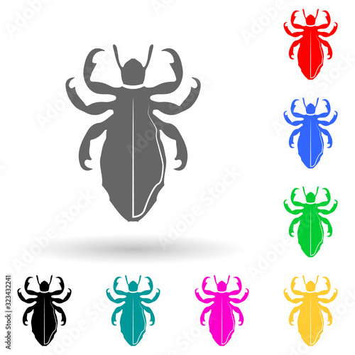 lice multi color style icon. Simple glyph, flat vector of insect icons for ui and ux, website or mobile application