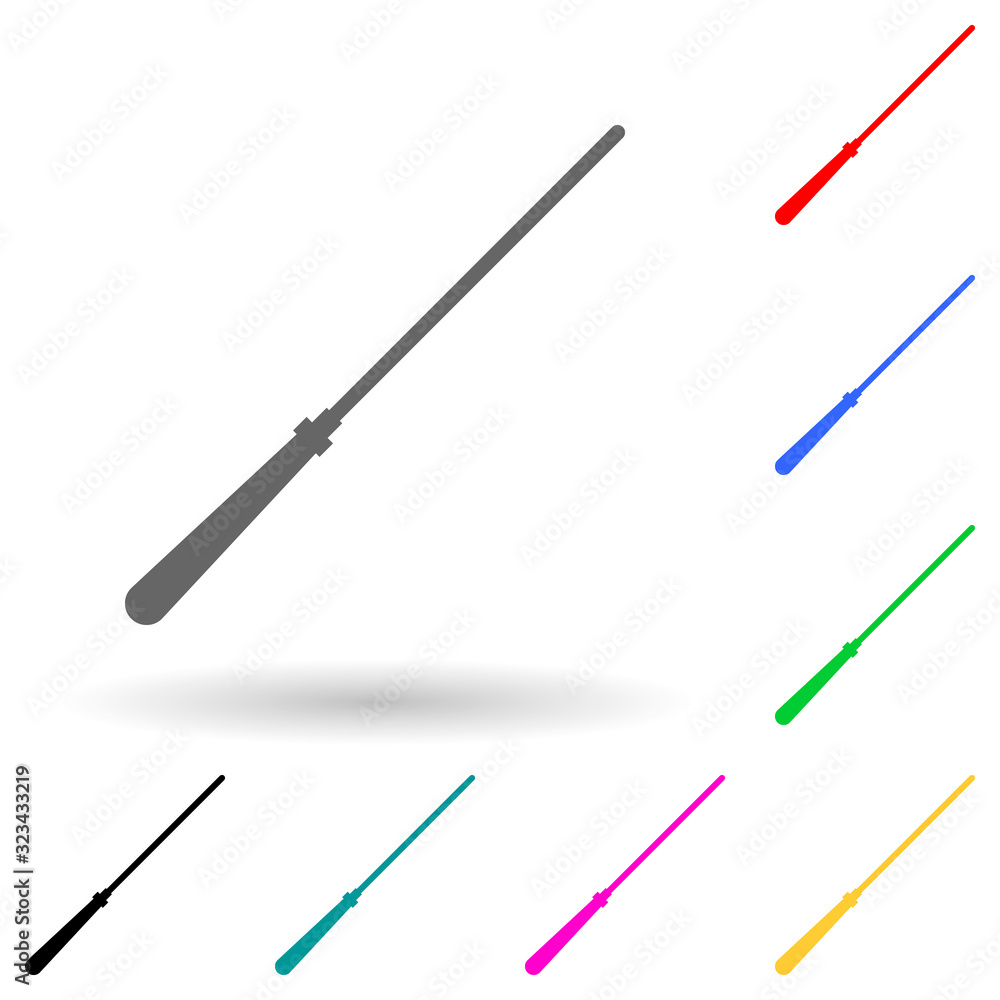 burrow multi color style icon. Simple glyph, flat vector of kitchen tools icons for ui and ux, website or mobile application