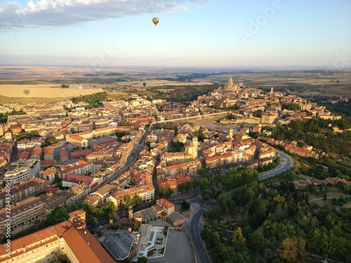 aerial view of Segovia spain