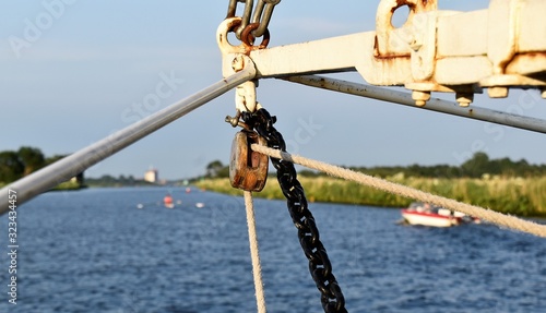 Rigging marine old sailboat