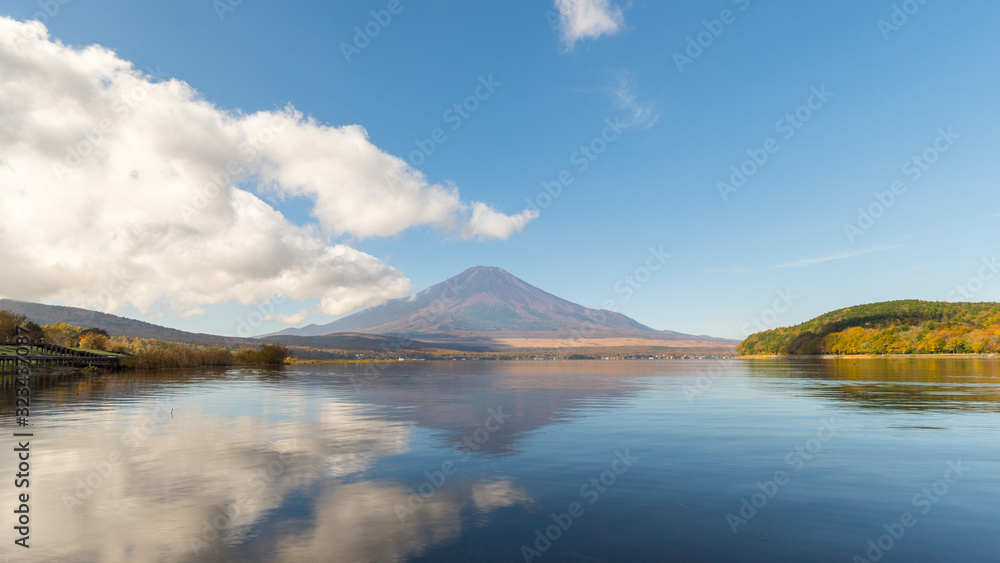 tranquil scene of laka Yamanakako and Mount Fuji tranquil scene of laka Yamanakako and Mount Fuji