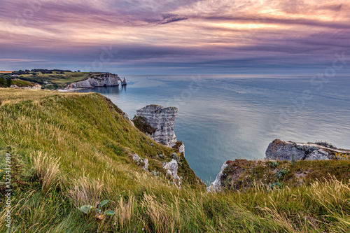 Nature has carved fabulous shapes out of the white cliffs at Etretat.The extraordinary site drew Impressionist painters aplenty.  photo