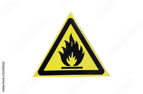 warning sign flammable on a yellow background isolate flammable substances Free Download warning sign flammable on a yellow background isolate flammable substances - GFXLoad