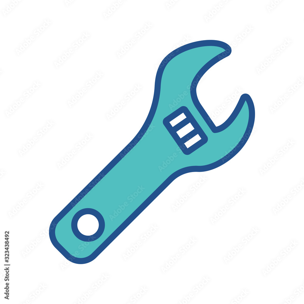WRENCH icon design, flat style icon collection WRENCH icon design, flat style icon collection
