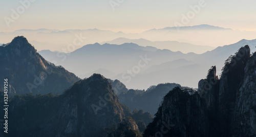 Mount Huangshan (Yellow mountain) in Anhui province, China