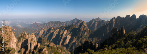Panoramic view of mount Huangshan in Anhui province,China