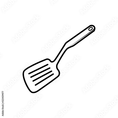 Spatula icon trendy flat design