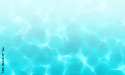 Blue white color water in swimming pool texture background. Use for design summer holiday concept.