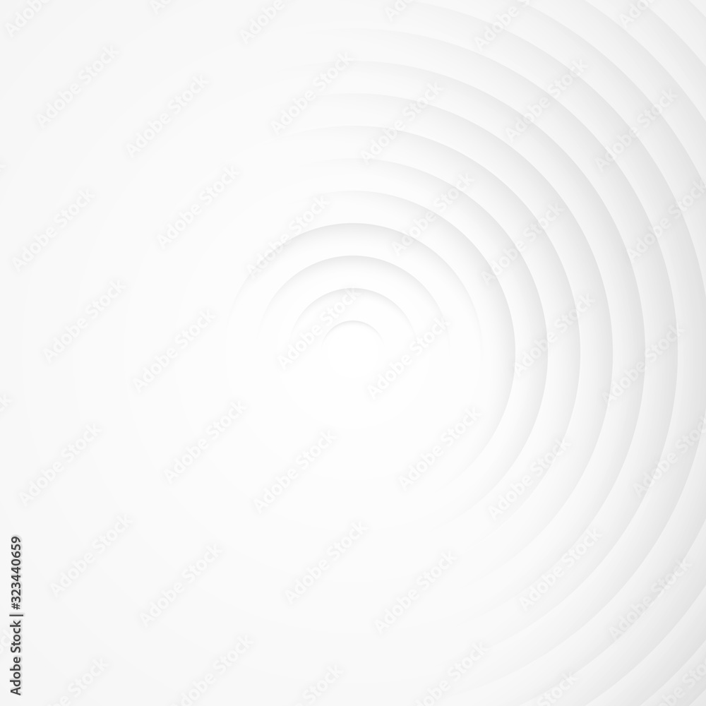 White gray circles abstract background.3D illustration with paper cut style. White gray circles abstract background.3D illustration with paper cut style.