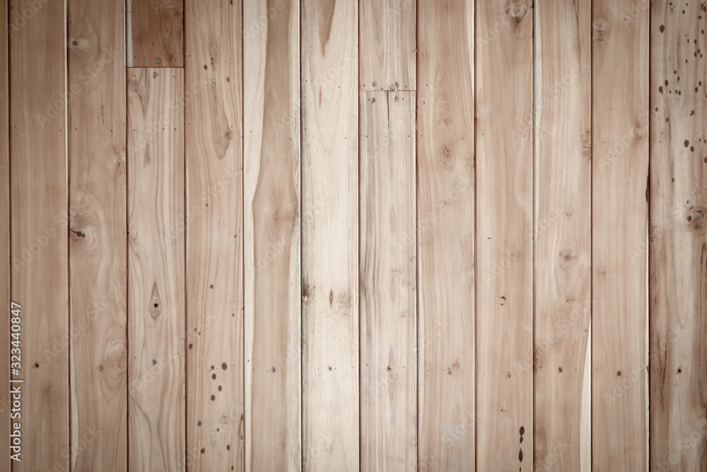 Fototapeta premium Bright teak wood texture and background