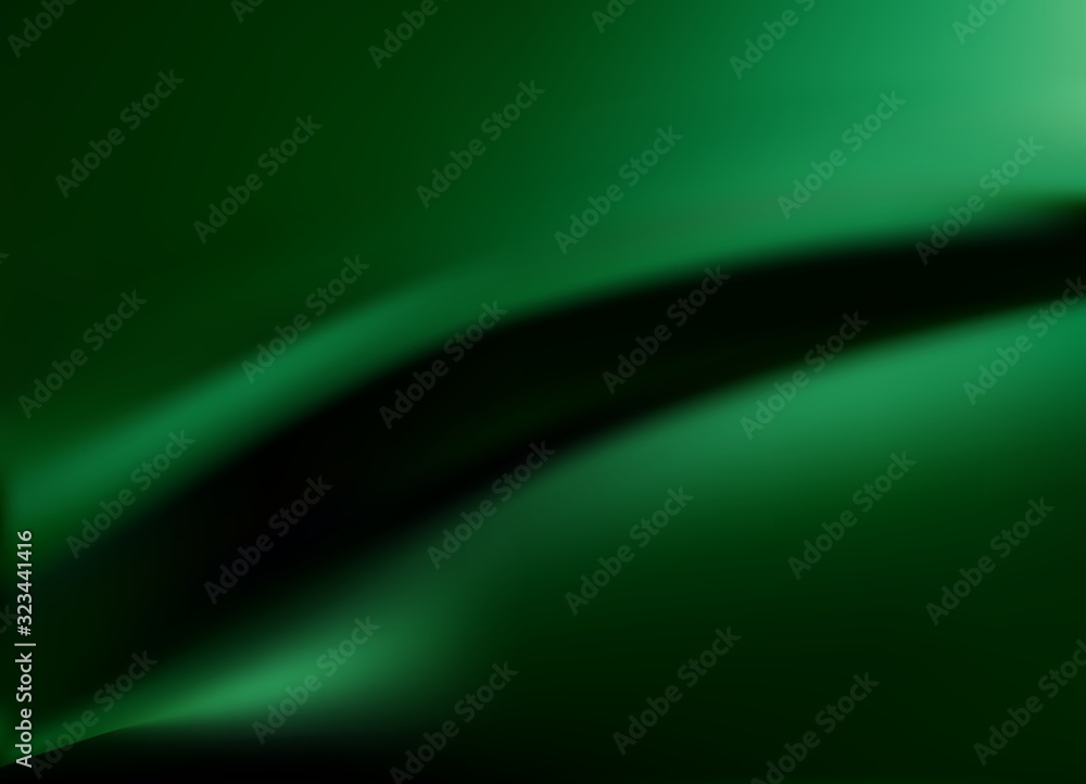 Obraz premium Silk emerald drape for Wallpaper. Green natural background with soft folds