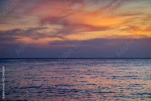 sunset over sea in Thailand © Ivaylo