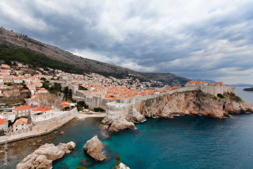 Fototapeta Dubrovnik city wall, Croatia