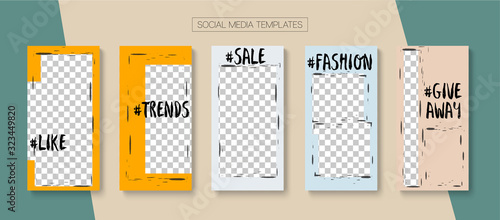 Mobile Stories Vector Collection.