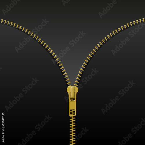 Zipper lock half open