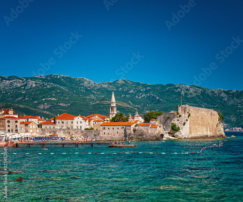 View on the old town of Budva, Montenegro