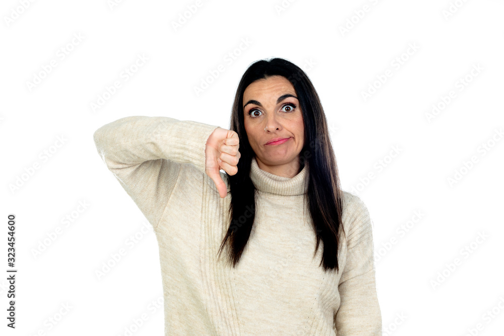 Attractive brunette woman Attractive brunette woman